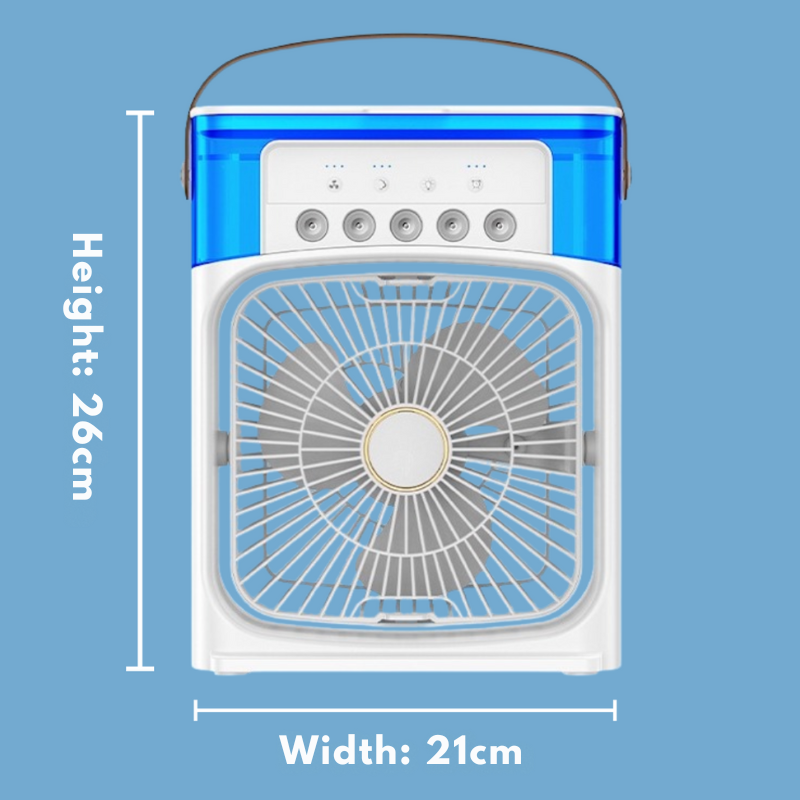 CoolAir | Messerloser Ventilator mit Befeuchtungsnebel und Klimatisierung-Becker Boutique