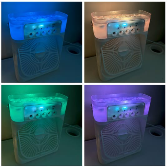CoolAir | Messerloser Ventilator mit Befeuchtungsnebel und Klimatisierung-Becker Boutique