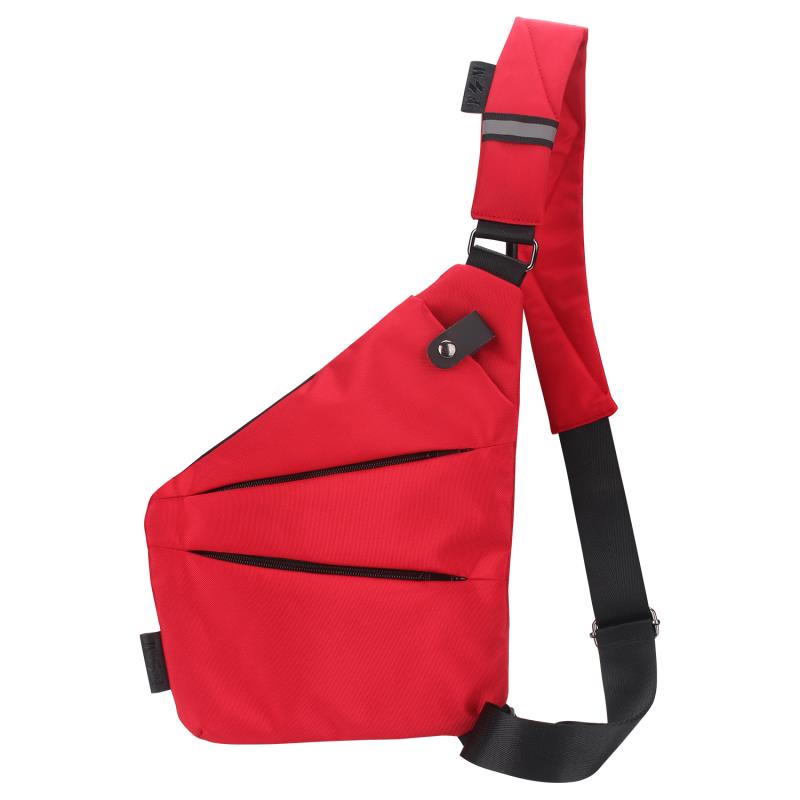Corry | Safety Crossbody Bag für den Urlaub-Dunkelrot - rechte Hand-Becker Boutique