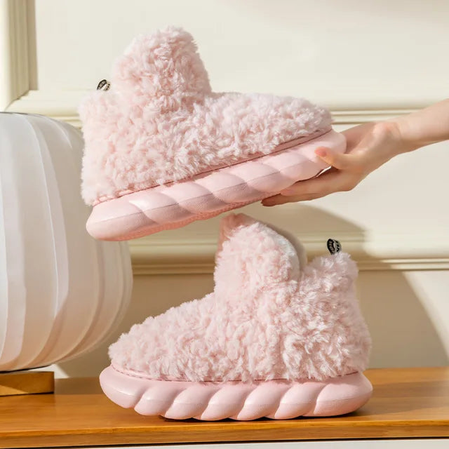 Cozy | Warme Fleece-Hausschuhe-Pink-36-37-Becker Boutique