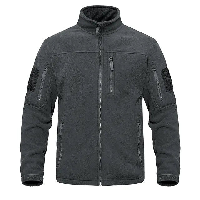 Elias - Taktische Fleece-Jacke-Dunkelgrau-S-Becker Boutique