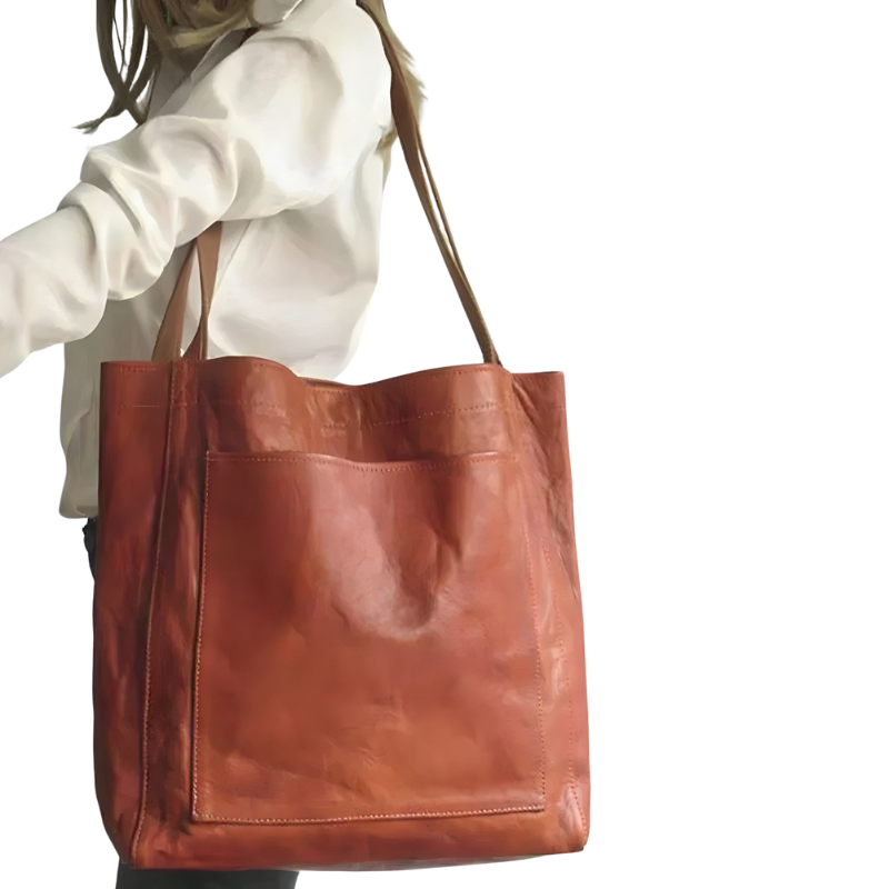 Fiona | Große Handtasche aus luxuriösem Vega-Leder mit viel Platz