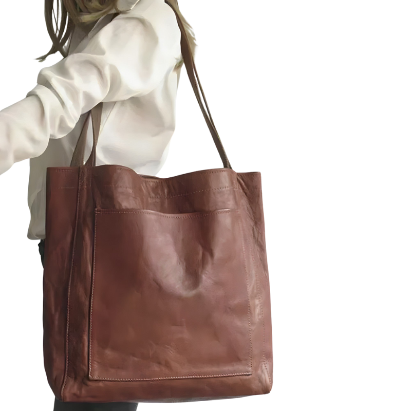 Fiona | Große Handtasche aus luxuriösem Vega-Leder mit viel Platz