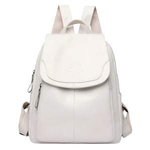 Flora | rucksack mit viel Platz und Diebstahlschutz-Weiß-Becker Boutique