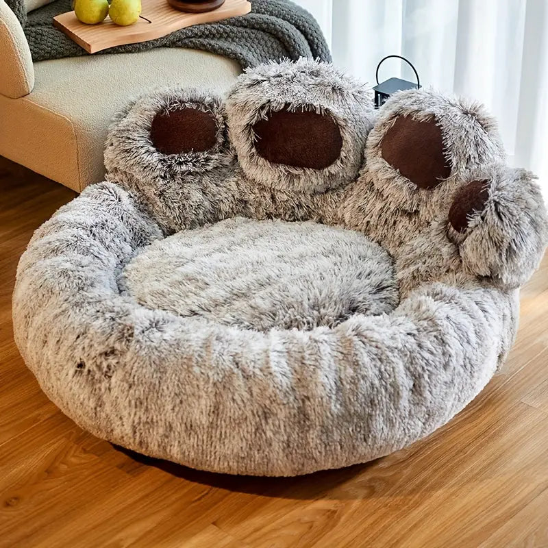 FurryFriend | Bärentatzen-Donutbett - beruhigendes Bett für Hunde-Becker Boutique