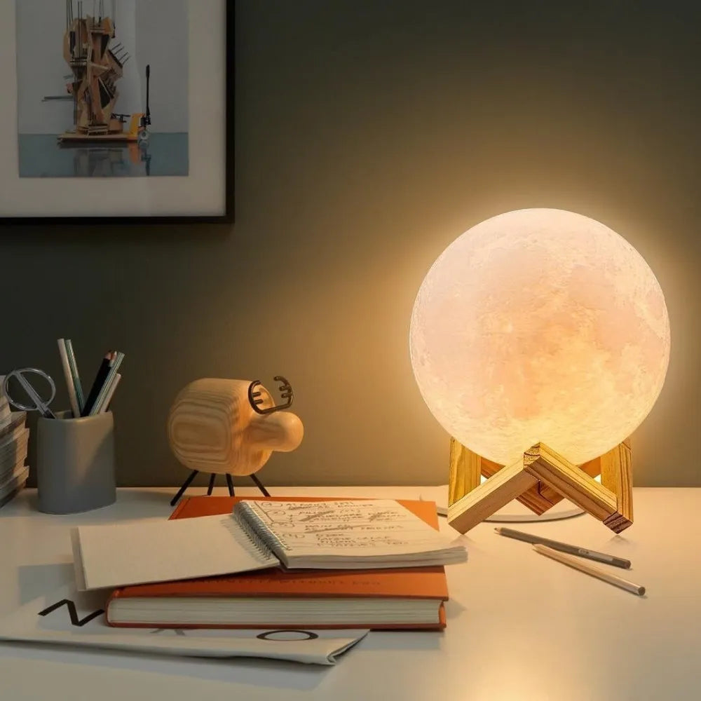 GoodNight | Moon Nachtlampe-Batteriebetriebenes warmes Licht-8.5cm-Becker Boutique