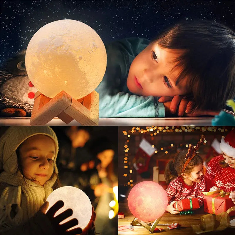GoodNight | Moon Nachtlampe-Batteriebetriebenes warmes Licht-8.5cm-Becker Boutique