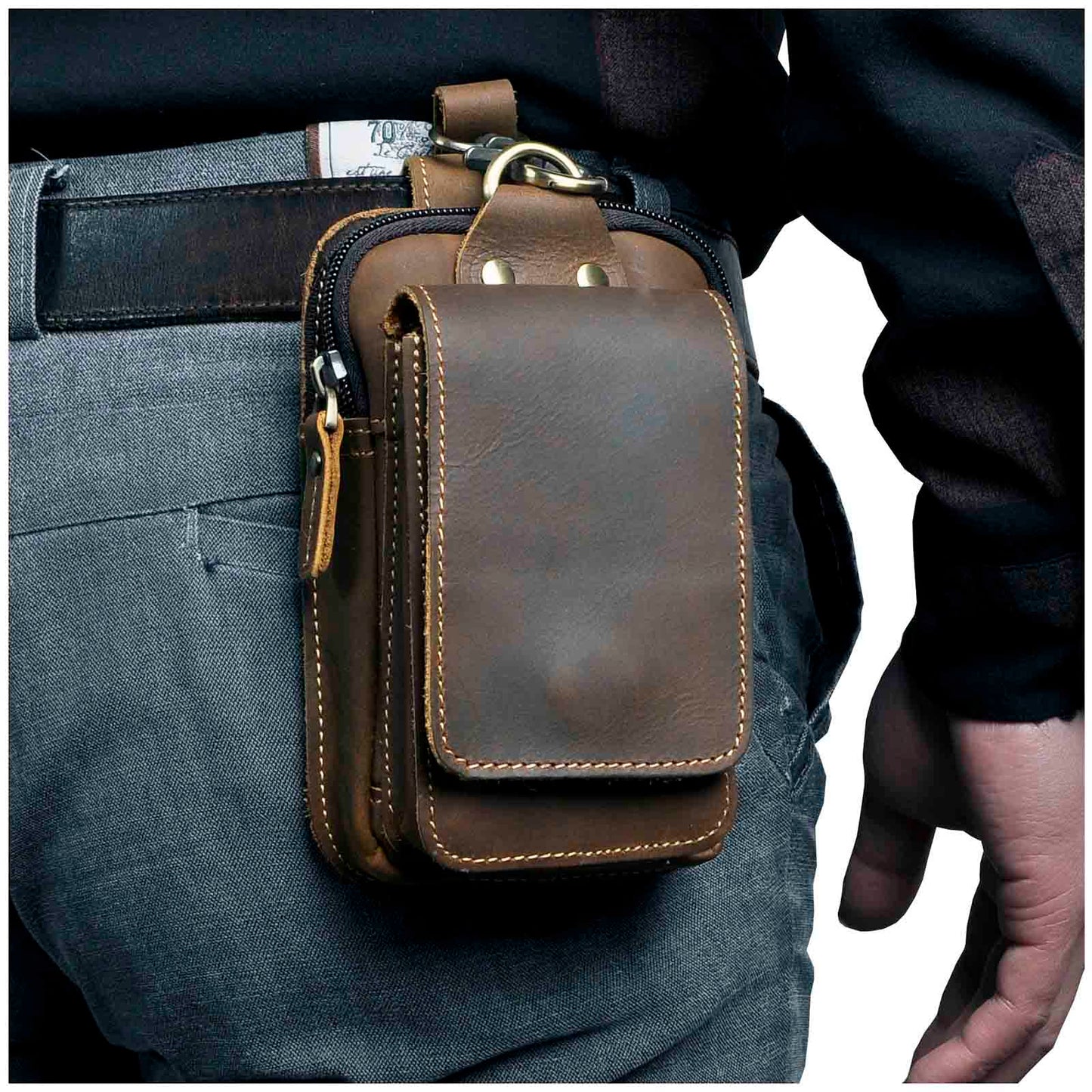 Gaston | Gürteltasche aus echtem Leder