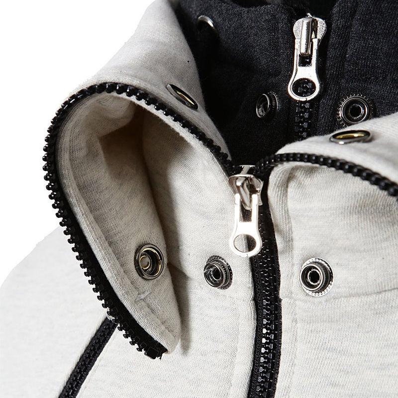 Thibaut | Fleecejacke Herren mit Kapuze und Stehkragen