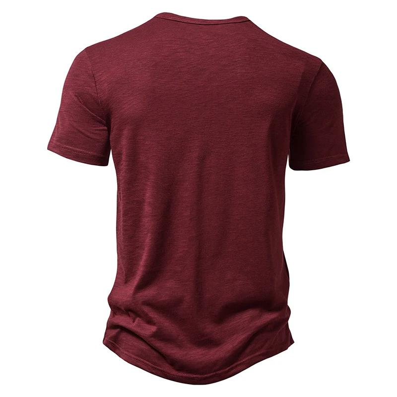 Henley | Herren-Polo - Henley-Kragen atmungsaktives Herren-T-Shirt-Becker Boutique