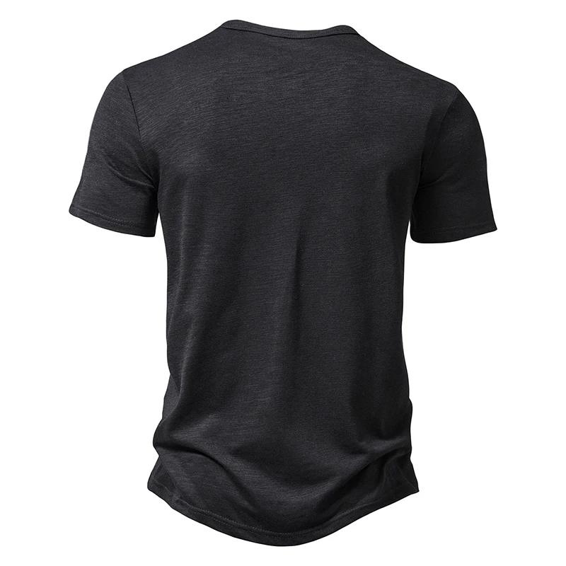 Henley | Herren-Polo - Henley-Kragen atmungsaktives Herren-T-Shirt-Becker Boutique