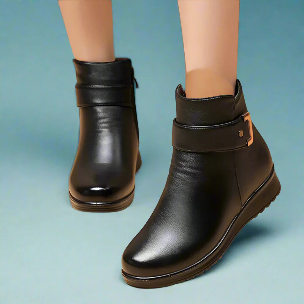 Trudy | Stiefel mit Fleece-Futter und rutschfester Sohle - Orthopädisch