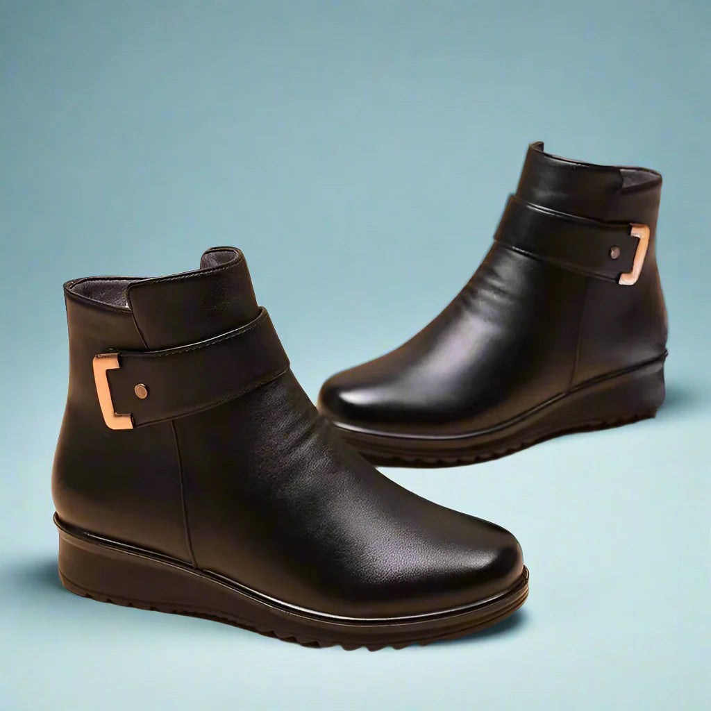 Trudy | Stiefel mit Fleece-Futter und rutschfester Sohle - Orthopädisch
