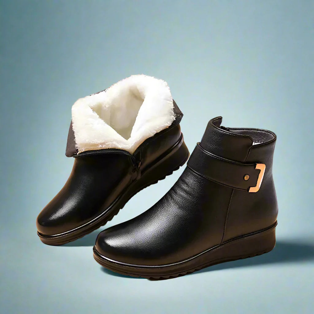 Trudy | Stiefel mit Fleece-Futter und rutschfester Sohle - Orthopädisch
