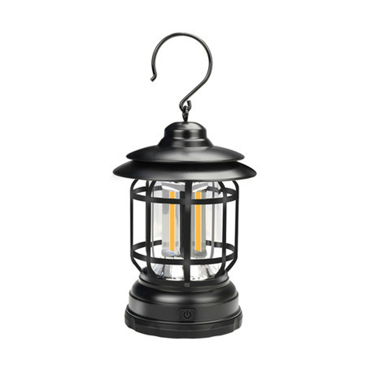 Leuchtturm | Wiederaufladbare LED-Lampe-Schwarz-17.8 x 9.8 x 6.5 cm-Becker Boutique