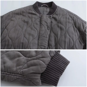 Lucinda | Grau Übergroße Leichte Bomberjacke-Becker Boutique