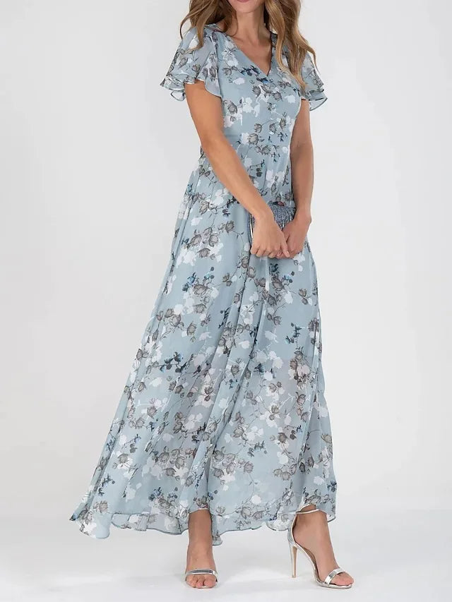 Malou | Buntes Sommerkleid-Blau-S-Becker Boutique