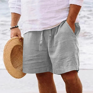 Marcel | Leinenshorts für den Sommer-Grau-M-Becker Boutique