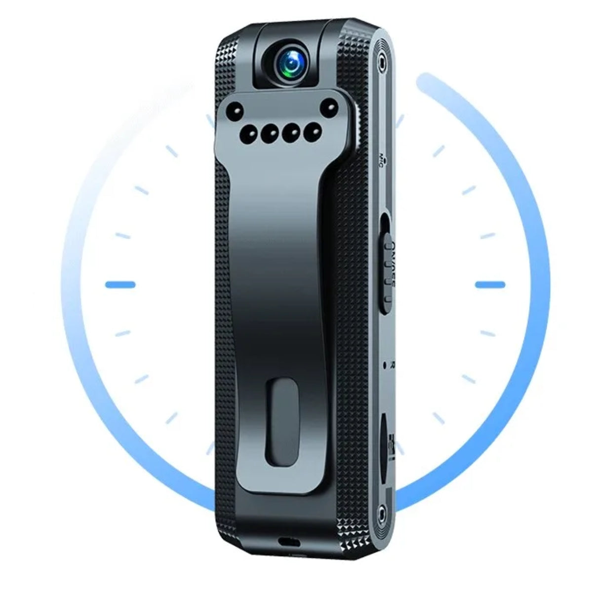 Minivideo | Full HD 1080P mit Nachtsicht und 180-Grad-Drehung-Schwarz-Becker Boutique