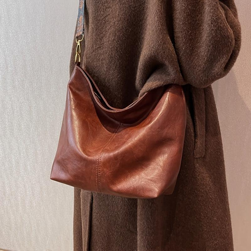 Eloise | Oversize-Schultertasche Damen mit verstellbarem Riemen - Leder