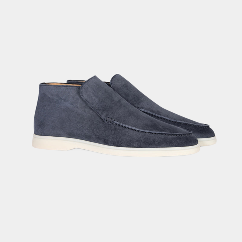 Marc | Suede Loafer mit halbhohem Schnitt - Old Money
