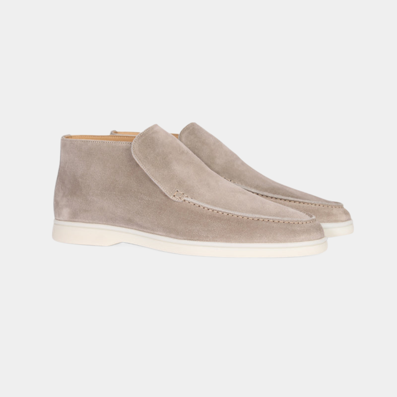 Marc | Suede Loafer mit halbhohem Schnitt - Old Money