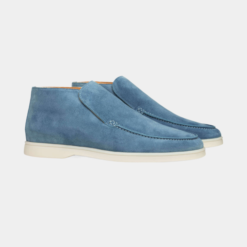 Marc | Suede Loafer mit halbhohem Schnitt - Old Money