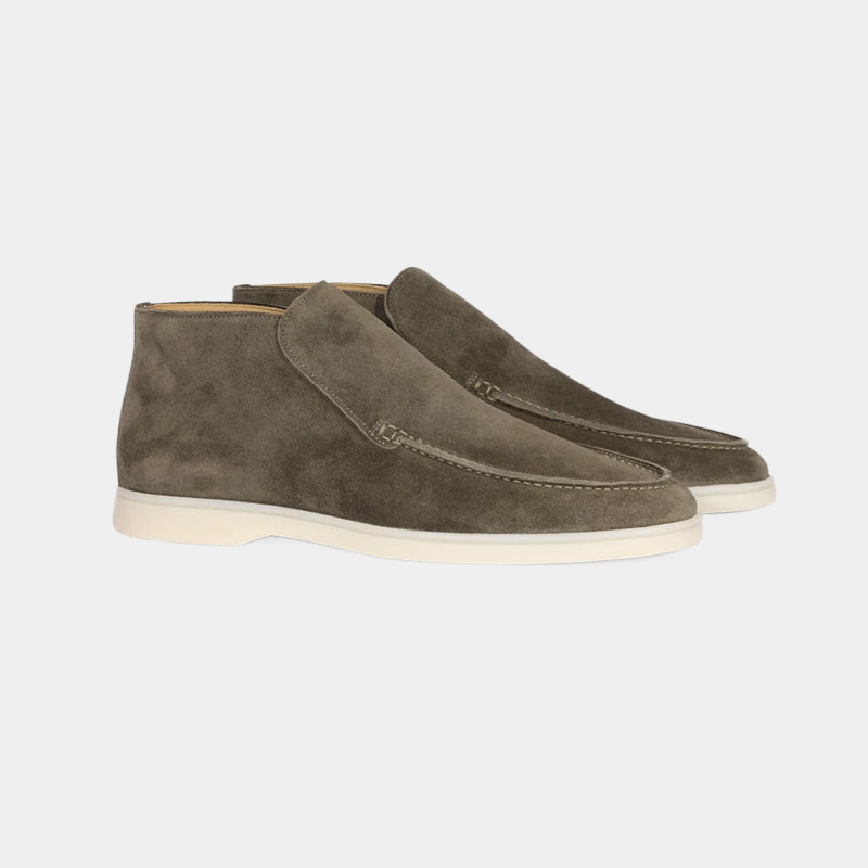 Marc | Suede Loafer mit halbhohem Schnitt - Old Money