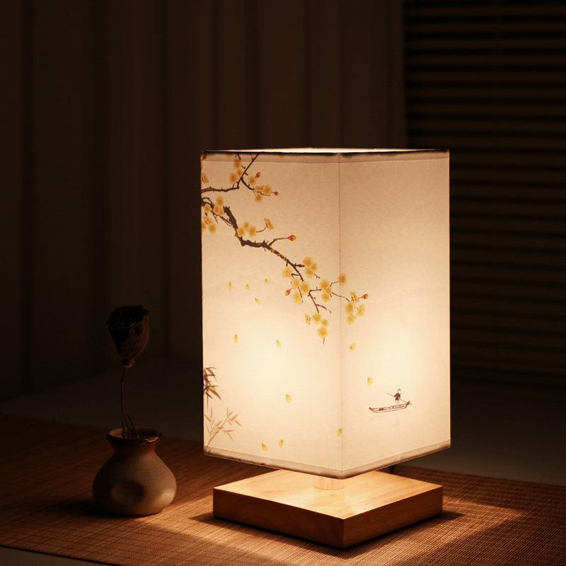 Osaka Lamp | Dimmbare Square Tischlampe Japanischer Stil-Yellow Plum-Becker Boutique