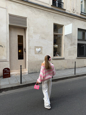 Pluun | Gemütlicher gestreifter Pullover-Becker Boutique