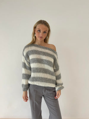 Pluun | Gemütlicher gestreifter Pullover-Becker Boutique