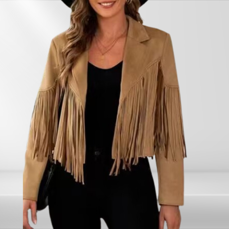 Romy | Jacke Damen aus Suede Cowboy-stil