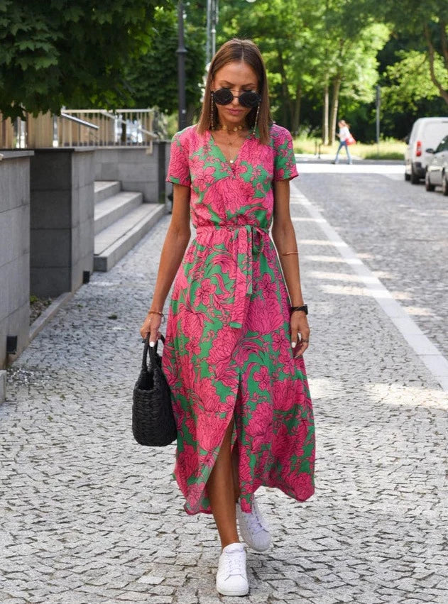 Dahlia | Sommerkleid Damen mit verstellbaren Trägern und weitem Schnitt