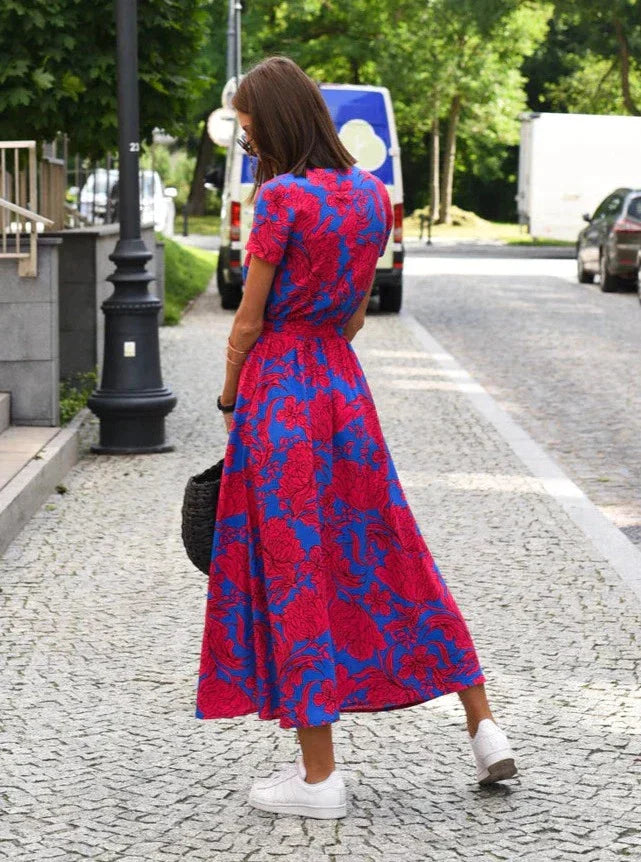 Dahlia | Sommerkleid Damen mit verstellbaren Trägern und weitem Schnitt