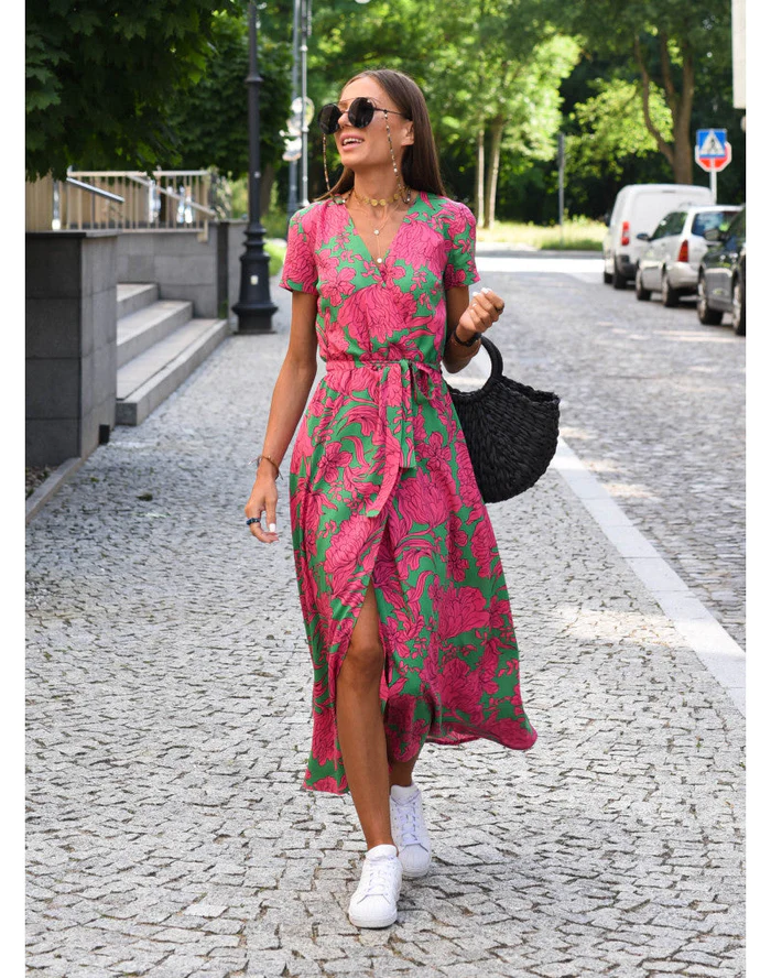 Dahlia | Sommerkleid Damen mit verstellbaren Trägern und weitem Schnitt