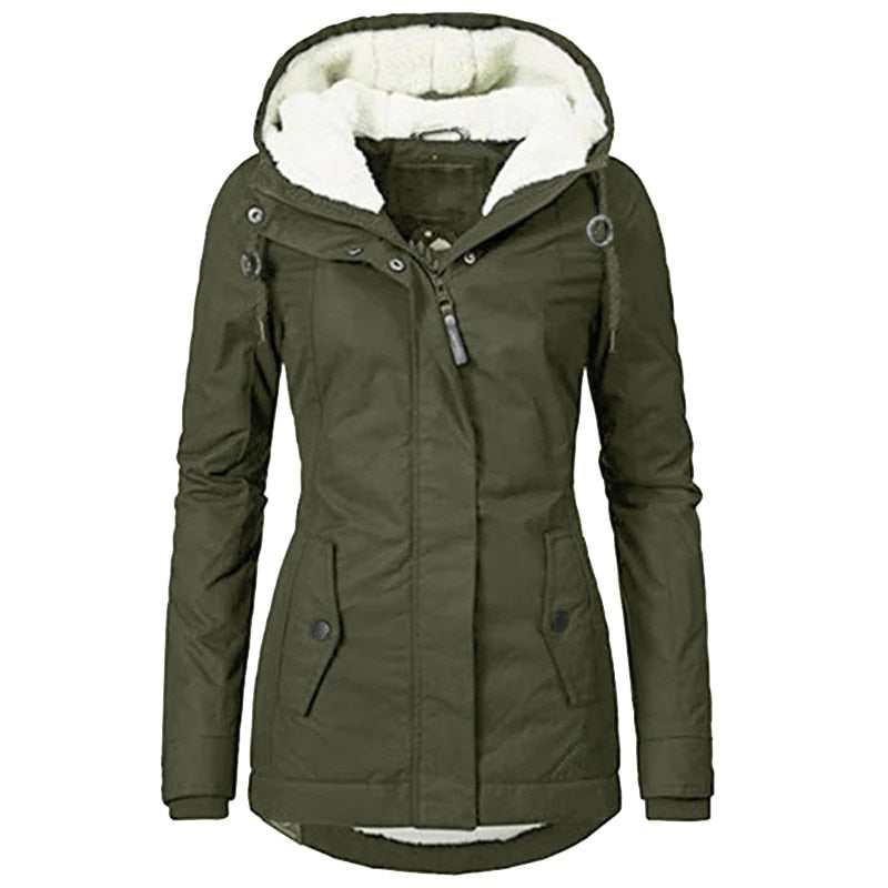 Damen Parka Winterjacke | Sherpa Gefüttert & Warm