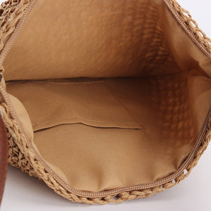 Sadie | Gewebte Tasche mit Lederriemen-Becker Boutique