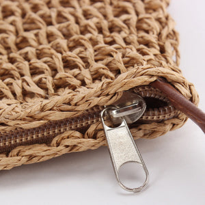 Sadie | Gewebte Tasche mit Lederriemen-Becker Boutique