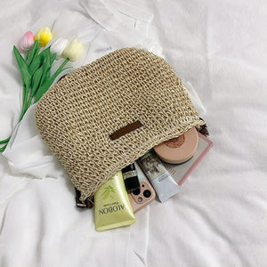 Sadie | Gewebte Tasche mit Lederriemen-Becker Boutique