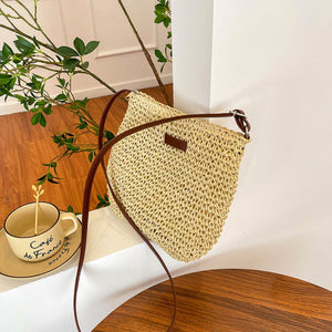 Sadie | Gewebte Tasche mit Lederriemen-Becker Boutique