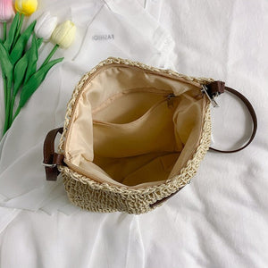 Sadie | Gewebte Tasche mit Lederriemen-Becker Boutique