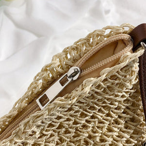 Sadie | Gewebte Tasche mit Lederriemen-Becker Boutique