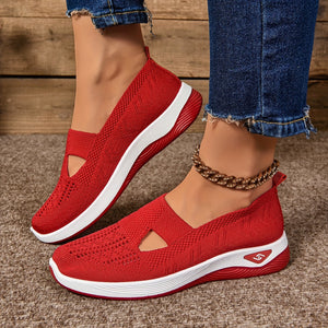 Sally | Orthopädische Handsfree Slip Ins Schuhe-Red-35-Becker Boutique