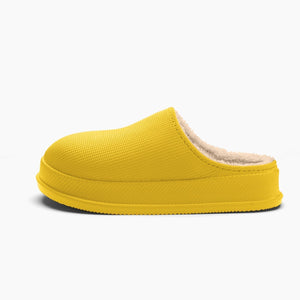 Noa | Tøfler med plysfor og vandtæt, skridsikker sål-Gul-Noa | Pantoufles avec Doublure Peluche et Semelle Antidérapante Imperméable - €24-Bentzen Butik