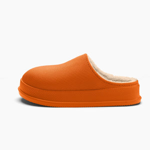Noa | Tøfler med plysfor og vandtæt, skridsikker sål-Orange-Noa | Pantoufles avec Doublure Peluche et Semelle Antidérapante Imperméable - €24-Bentzen Butik