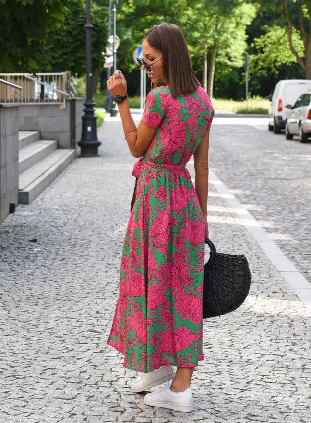 Dahlia | Sommerkleid Damen mit verstellbaren Trägern und weitem Schnitt