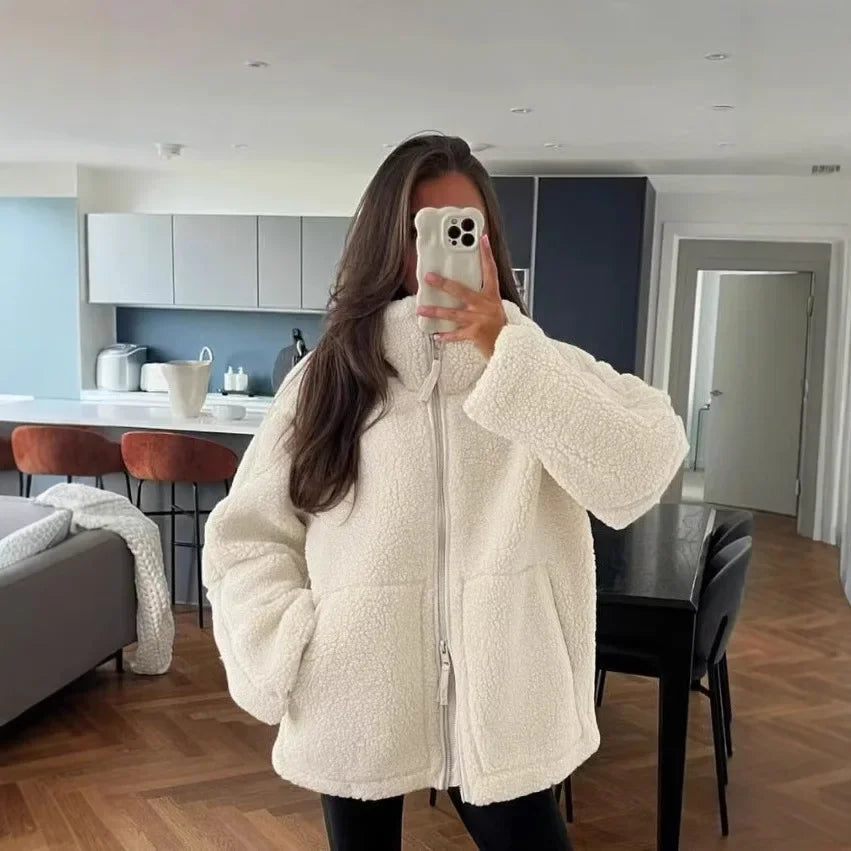 Damen Teddyjacke | Winterwarm & Flauschig