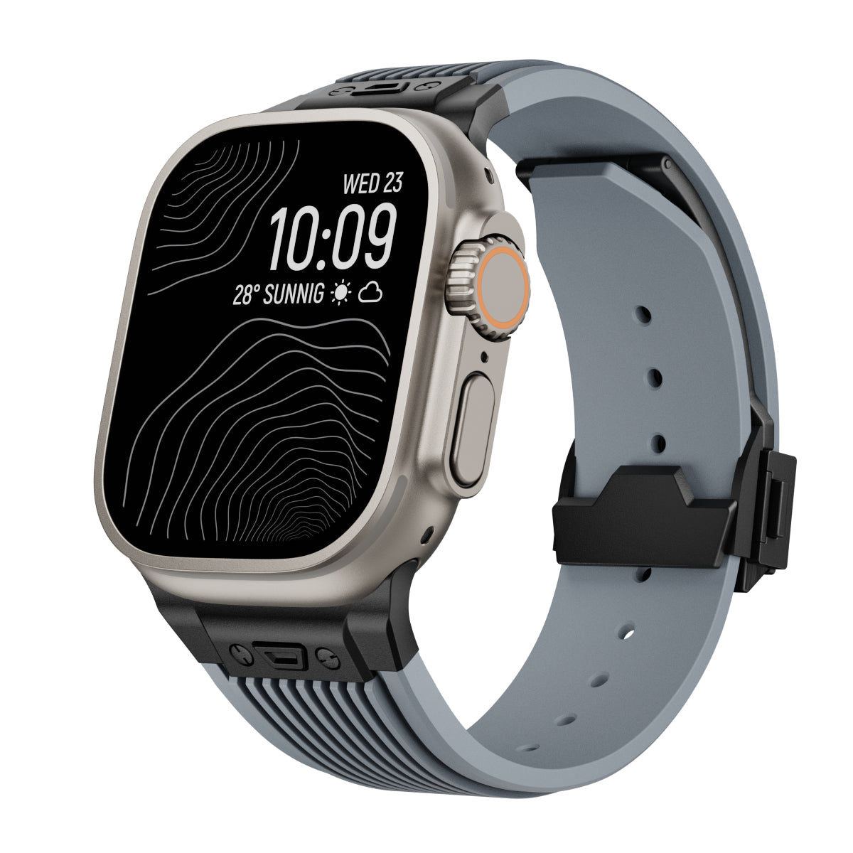 SilkStrap | Apple Watch Silikonband-Grau-Schwarz-Becker Boutique