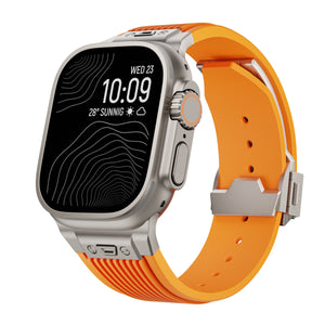 SilkStrap | Apple Watch Silikonband-Orange-Titan-Becker Boutique