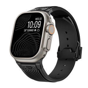 SilkStrap | Apple Watch Silikonband-Schwarz-Schwarz-Becker Boutique